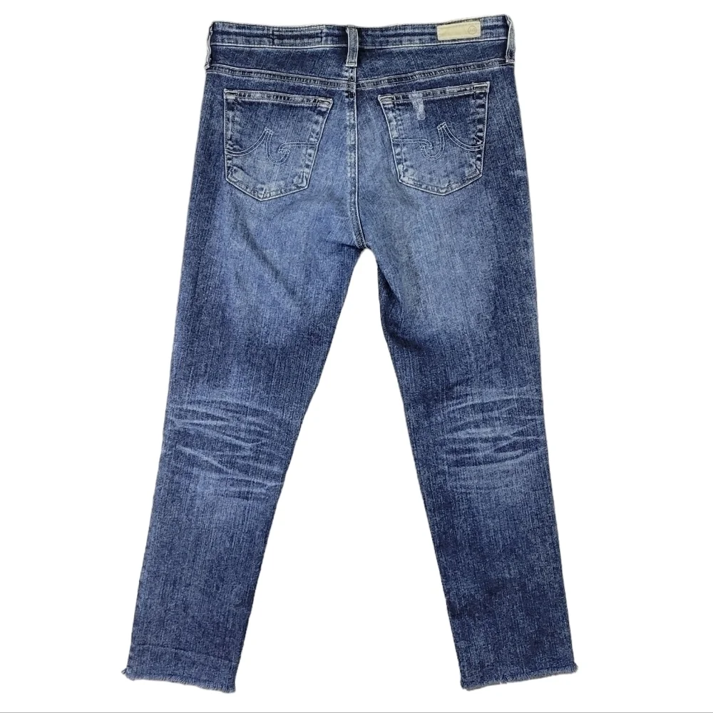 AG Adriano Goldschmeid The‎ Stilt Crop Jeans Distressed Look Size 29